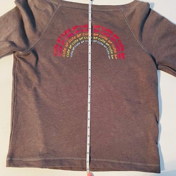 2/$25 RARE Fabletics Cute AF back detail boatneck sweatshirt - Picture 3 of 7